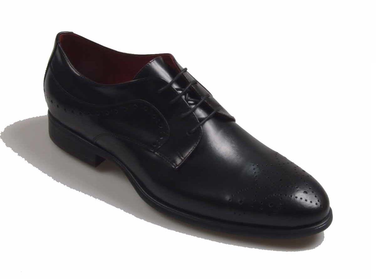Oxford 8004 negro zapato cordones piel para hombre vestir